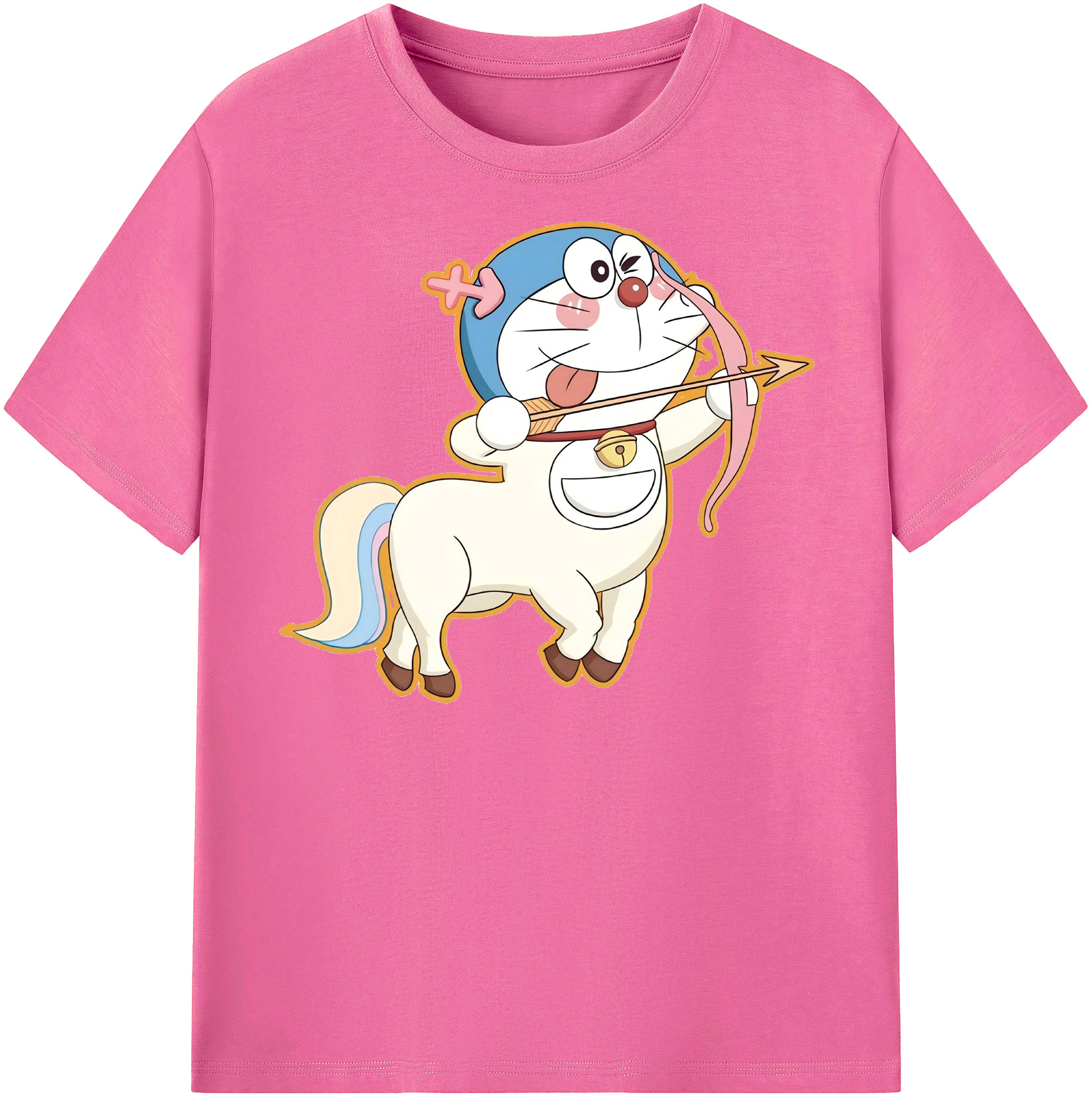 （画像用） ドラえもん Doraemon レディースカジュアルプリントTシャツ（綿100％）